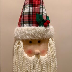 Plaid Santa Wall Hanging